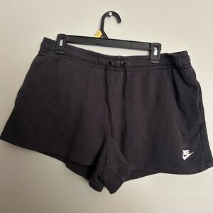 Nike Black Athletic Shorts with Elastic Waistband